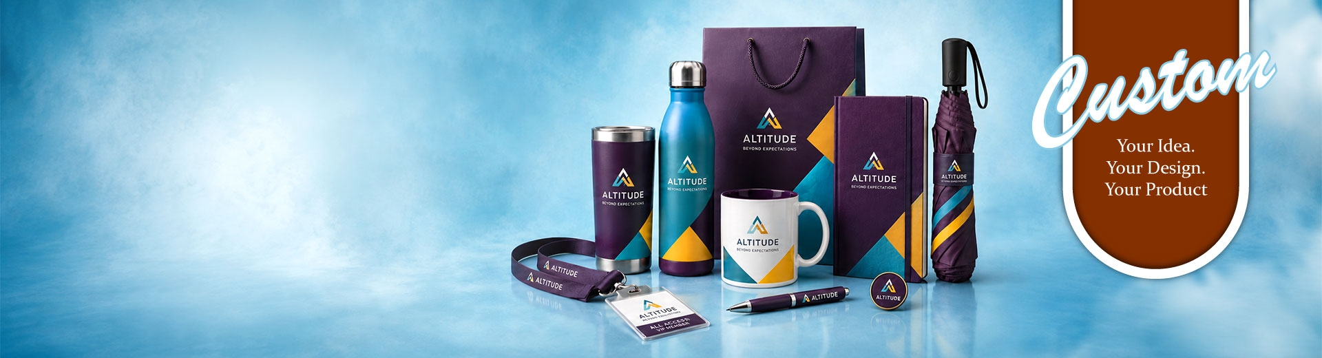 Custom promotional products created by Rafflestag