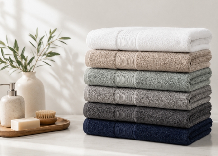 Pure Cotton Towel with Drawstring Pouch