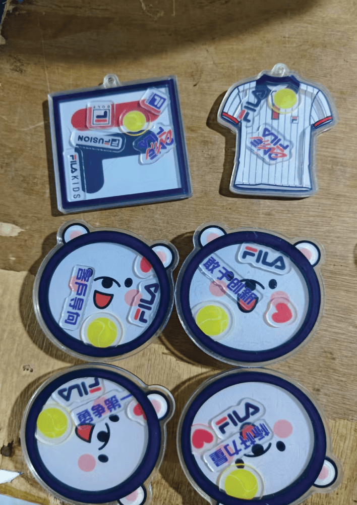 Completed custom keychain project