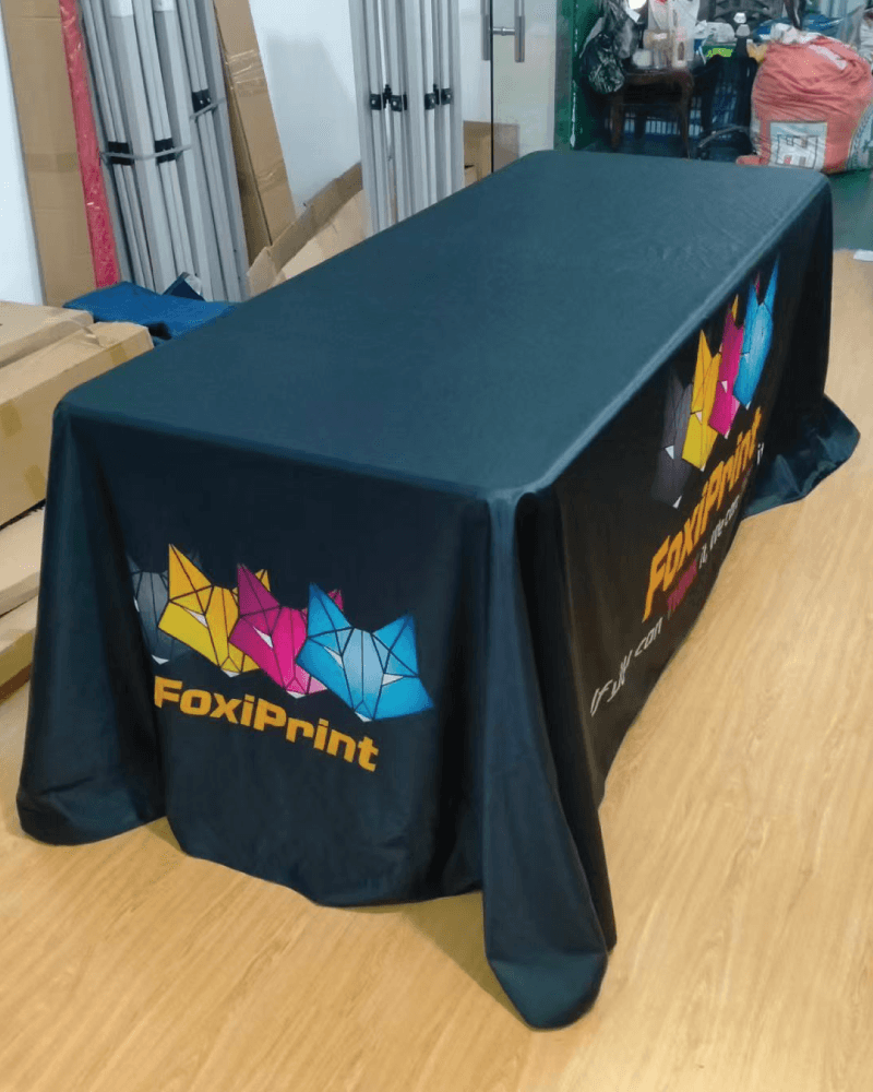 Custom branded event tablecloth