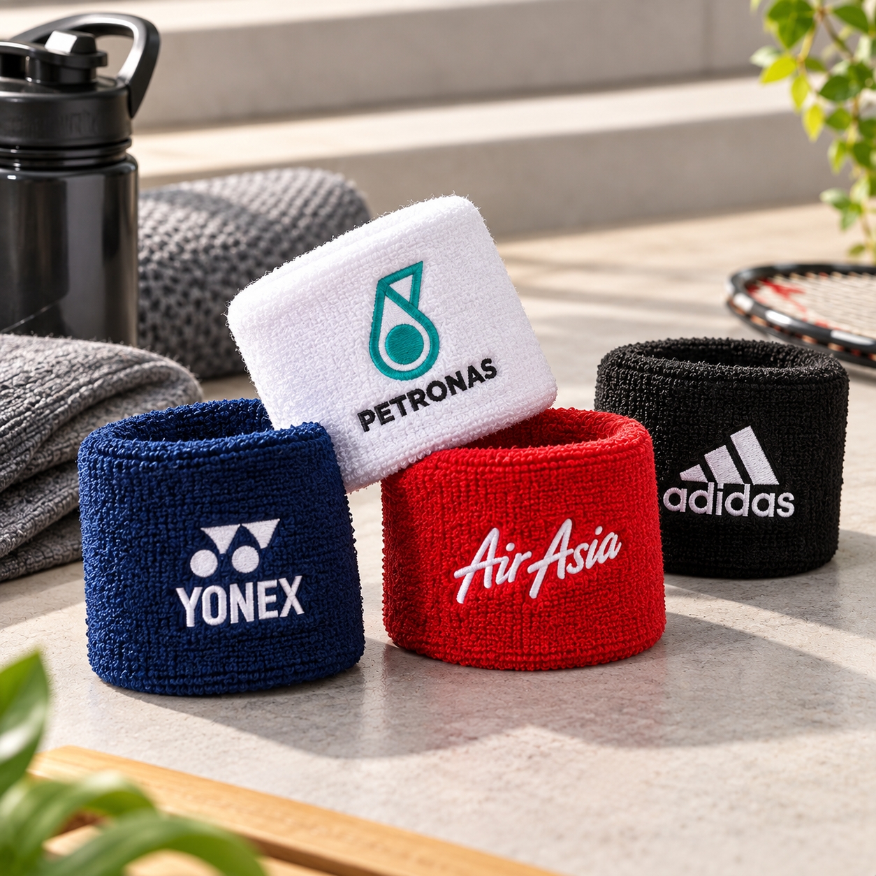 Custom Sports Wrist Towels Malaysia – Perfect for Branding & Sports Events