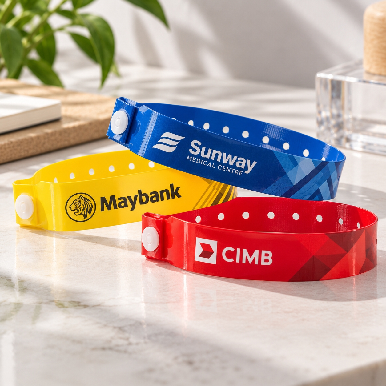 Custom Vinyl Wristbands Malaysia – Strong, Waterproof & Ideal for Multi-Day Events