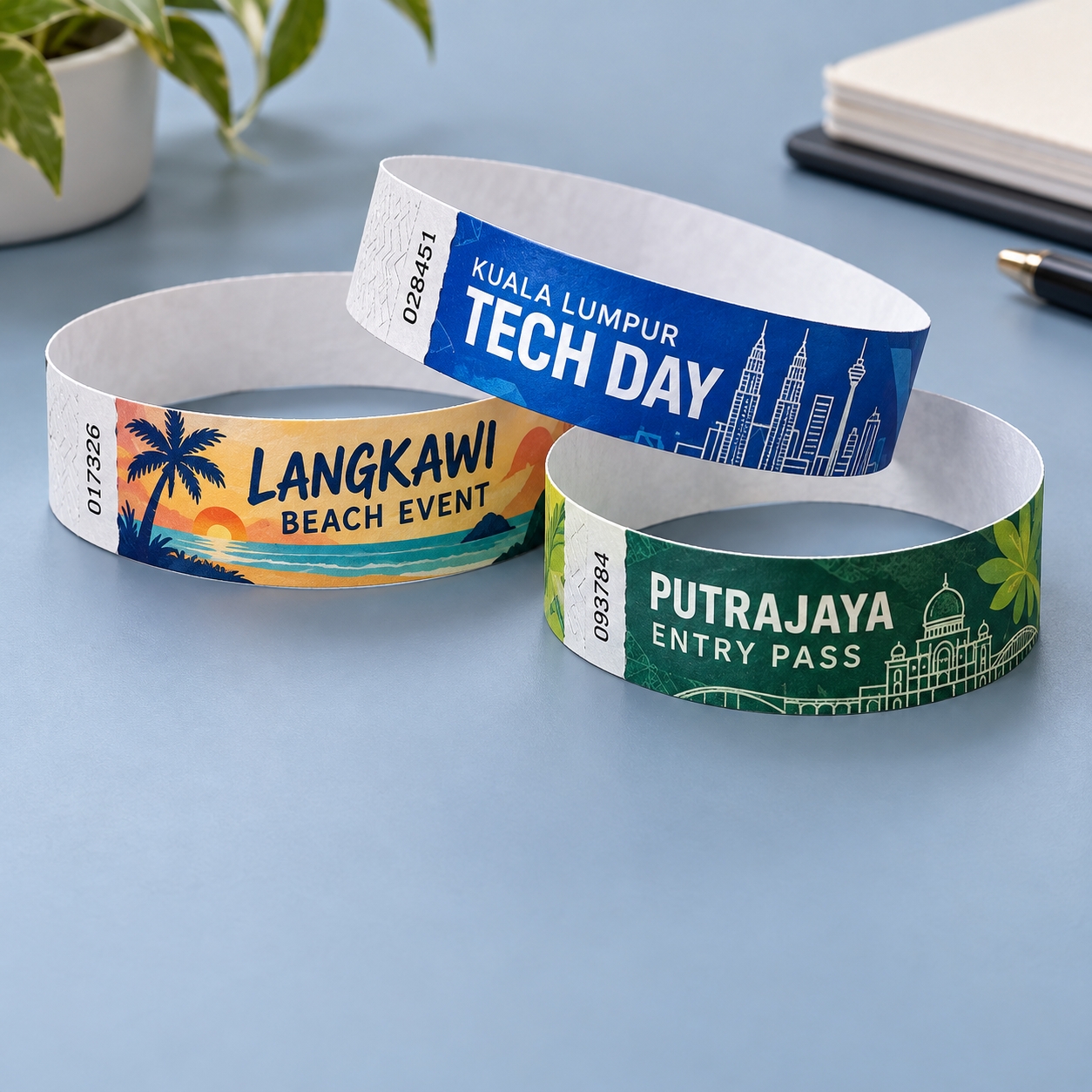 Custom Tyvek Wristbands Malaysia – Cheap, Waterproof & Secure for Events