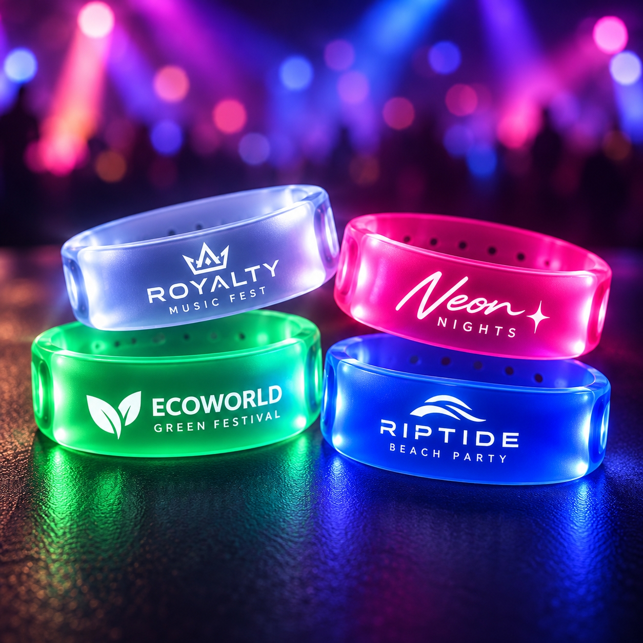 Custom LED Wristbands Malaysia – Glowing, Exciting & Perfect for Night Events