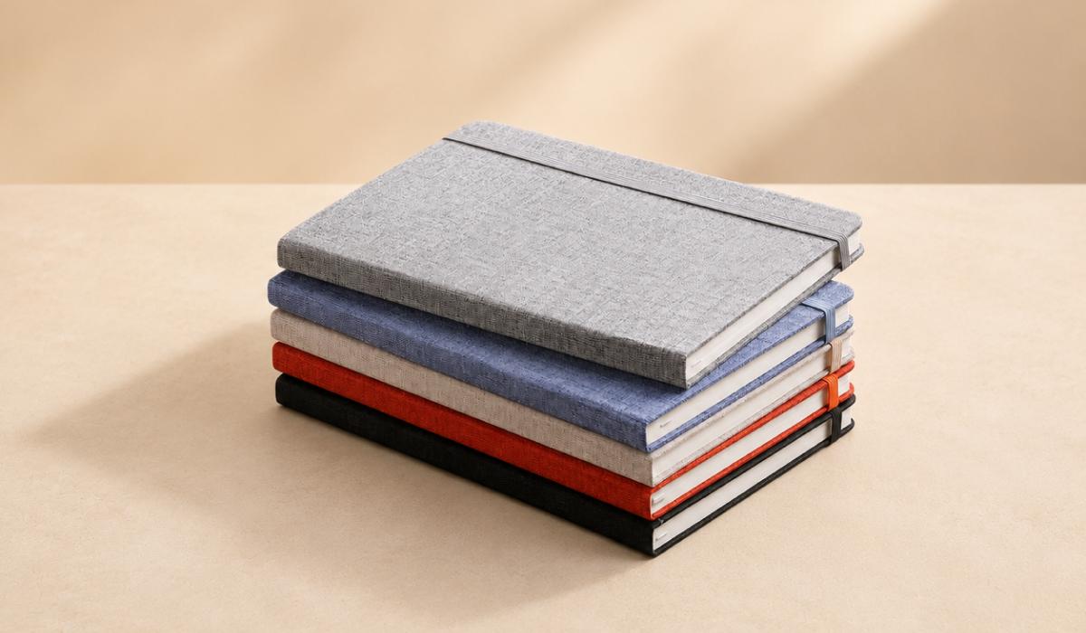 A5 Size Notebook with Cotton PU Malaysia