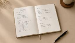 A5 Size Notebook with Cotton PU