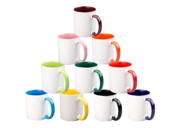 11 oz Full Coloured Handle Mug