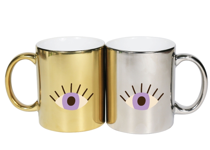400ml Metallic Ceramic Mug