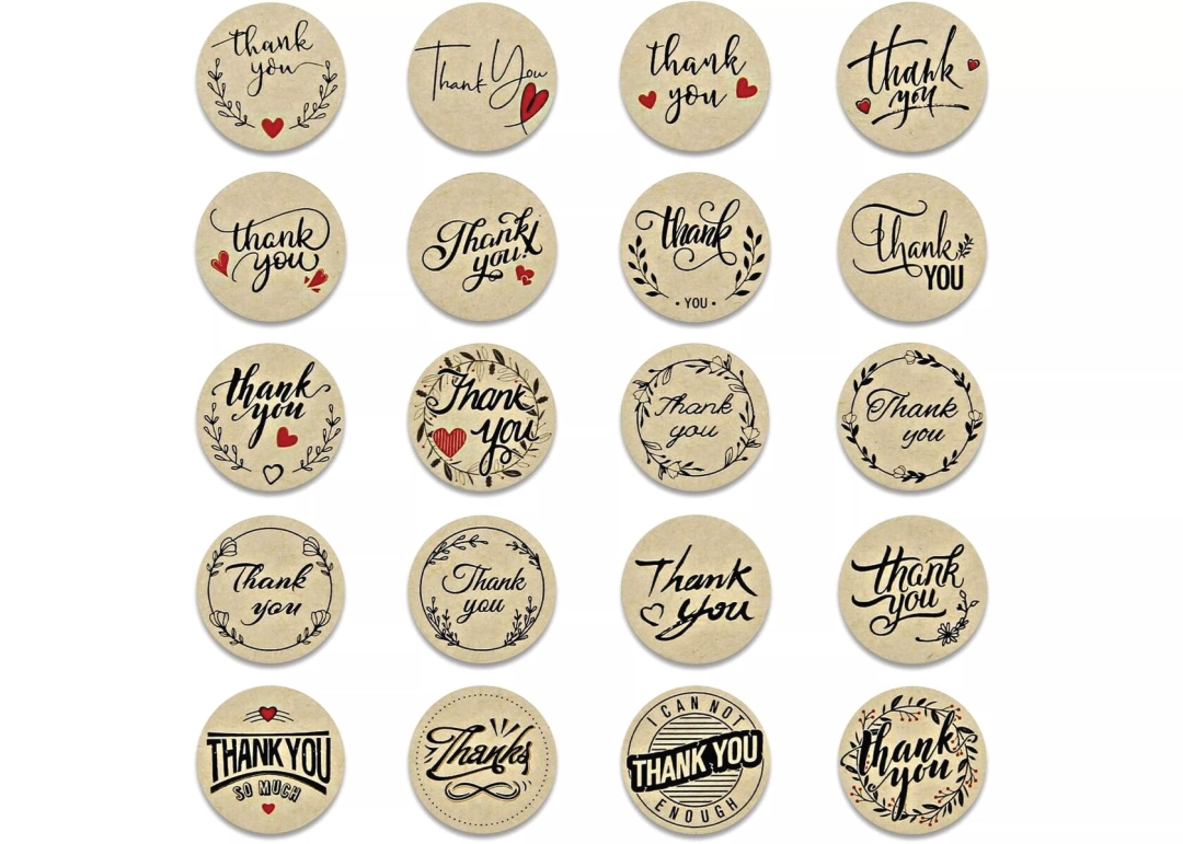 Kraft sticker (no white print)